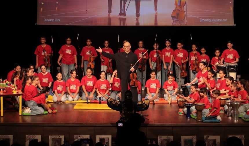 Gaziantep’te çocuklar uluslararası müzik kampında buluştu