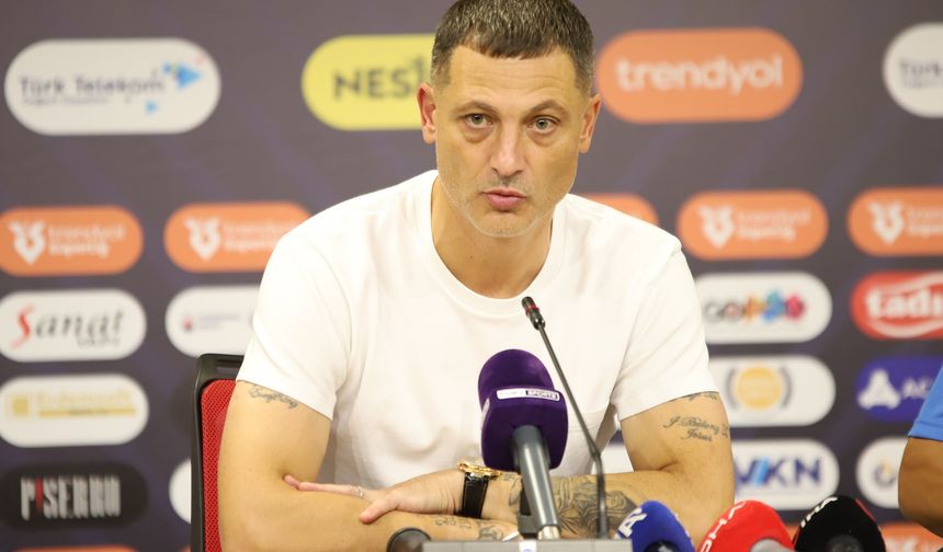 Gaziantep FK Teknik Direktörü Radoi’den önemli açıklamalar