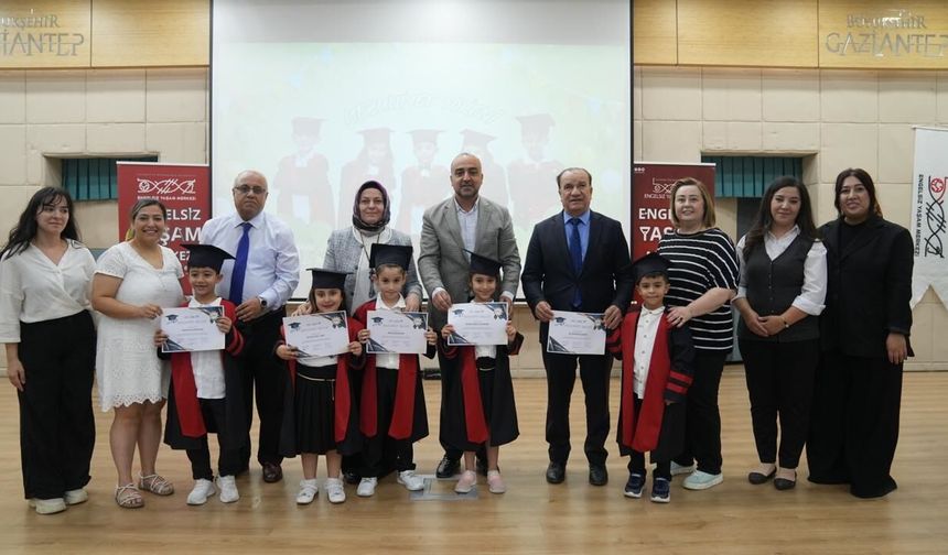 Gaziantep’te Coda & Coba Çocuk Eğitim Merkezi'nde mezuniyet heyecanı