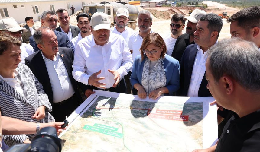 Gaziantep’in ulaşımını güçlendirecek proje yerinde incelendi