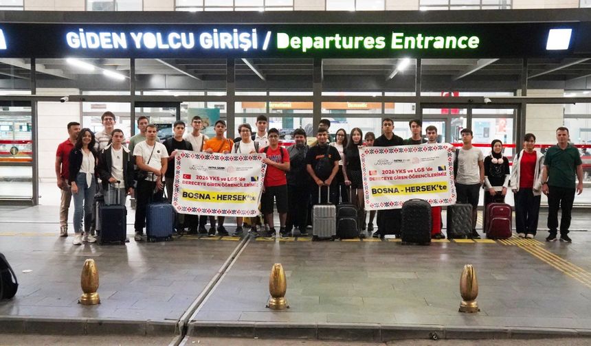 Gaziantep'te LGS ve YKS’de başarılı olan öğrencilere Bosna-Hersek gezisi ödülü