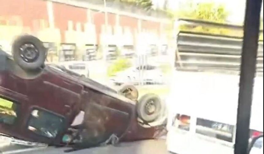 Gaziantep İpekyolu’nda kaza! Direksiyon hakimiyetini kaybedince…