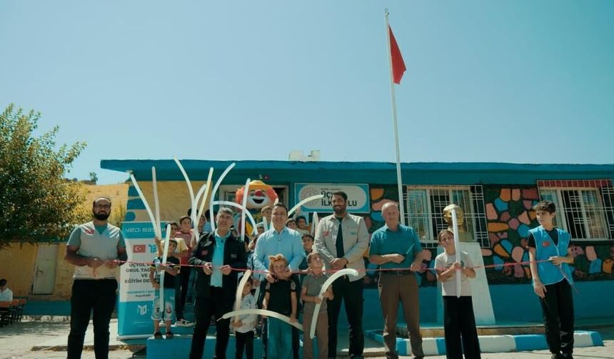 Yedi Başak derneği tarafından 60 yıllık köy okulu yenilendi!