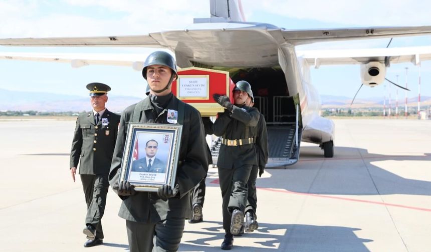 Gaziantep’te şehit olmuştu! Uzman Çavuş Sevim'in naaşı Elazığ'a getirildi