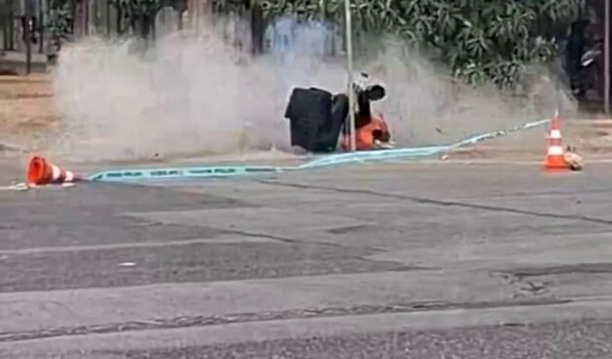Gaziantep'te şüpheli çanta paniği: Fünye ile patlatıldı