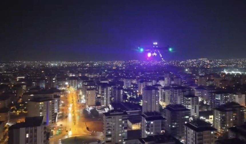 Gaziantep’te 36 dron ile havadan huzur-güven denetimi!