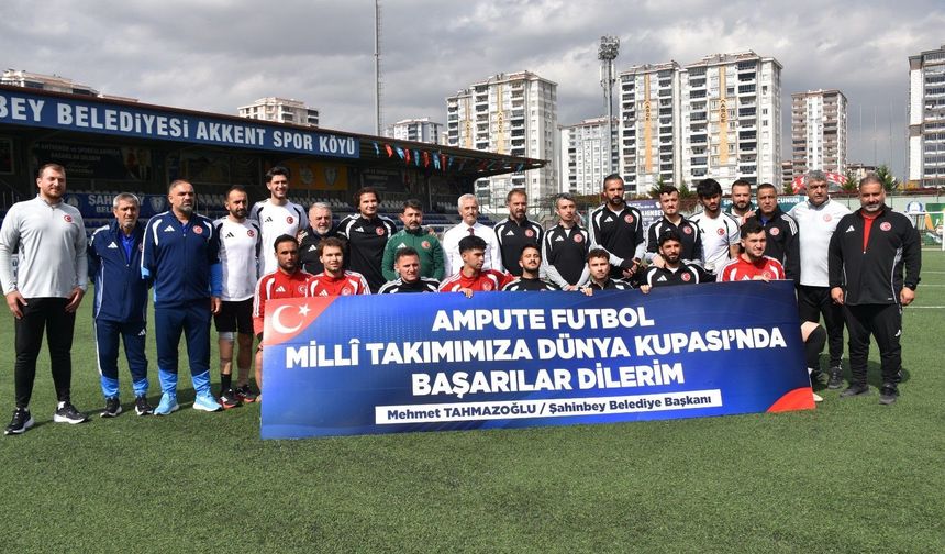 Ampute Futbol Milli Takımı, dünya kupası için çalışmalarını Gaziantep’te sürdürüyor