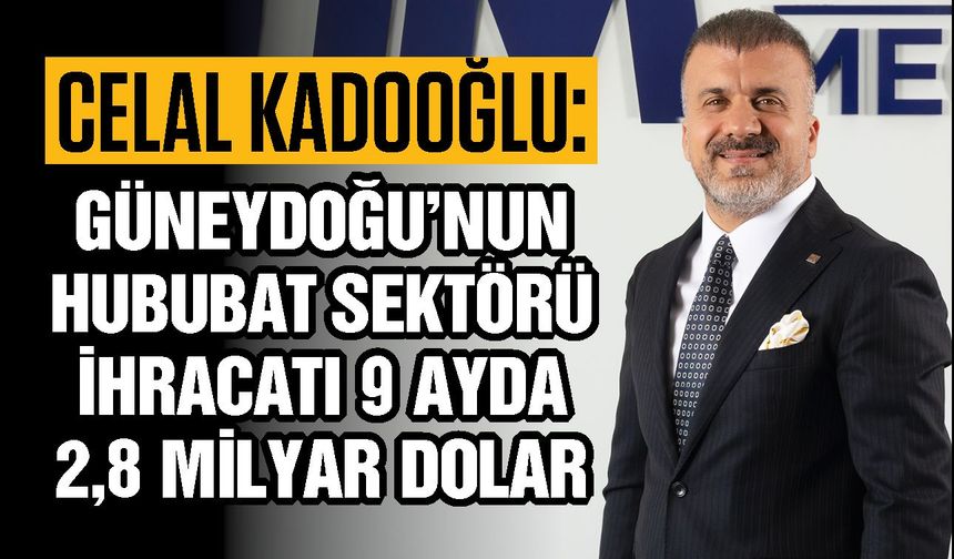Güneydoğu’nun hububat sektörü ihracatı 9 ayda 2,8 milyar dolar