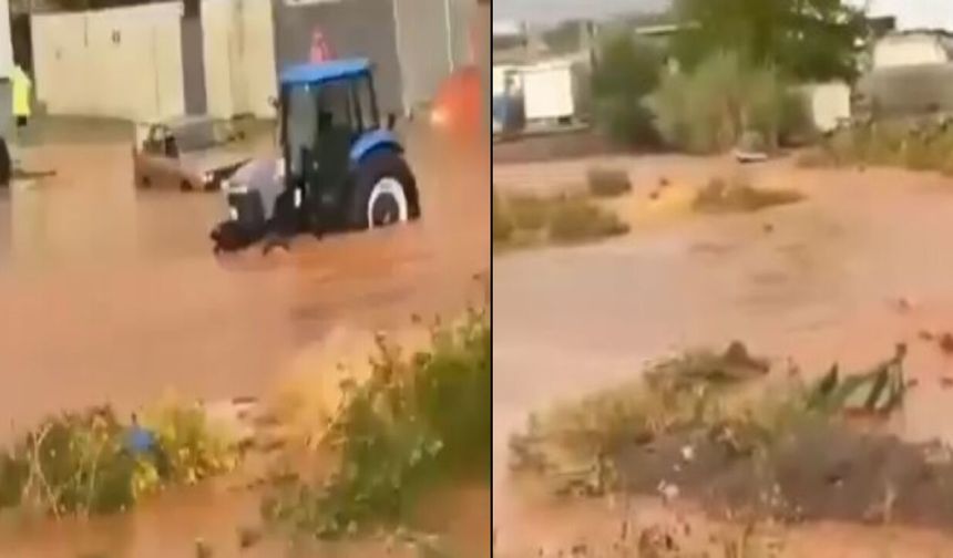 Gaziantep’i sağanak yağış vurdu! O mahalle sular altında kaldı…