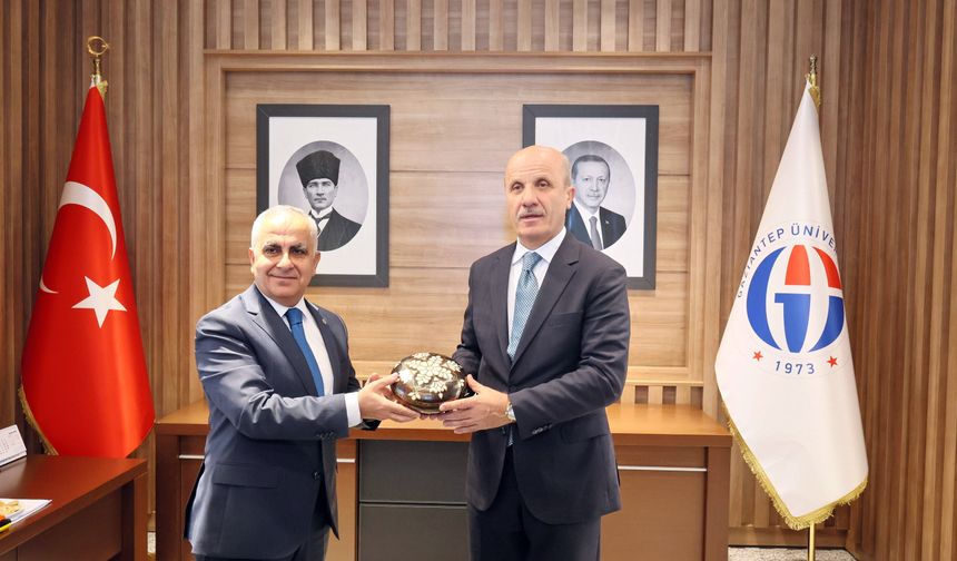 YÖK Başkanı Özvar’dan GAÜN Rektörü Doğan’a ziyaret