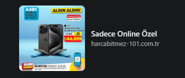 A101 Kopyası Site reklamı