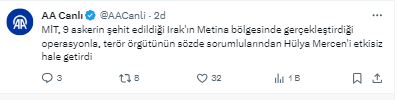 ''Yas yok, intikam var'' nidaları cevapsız kalmadı! MİT'ten PKK'ya büyük darbe!