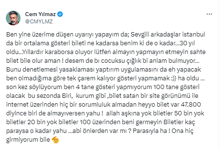 Cem Yılmaz'ın Açıklaması!