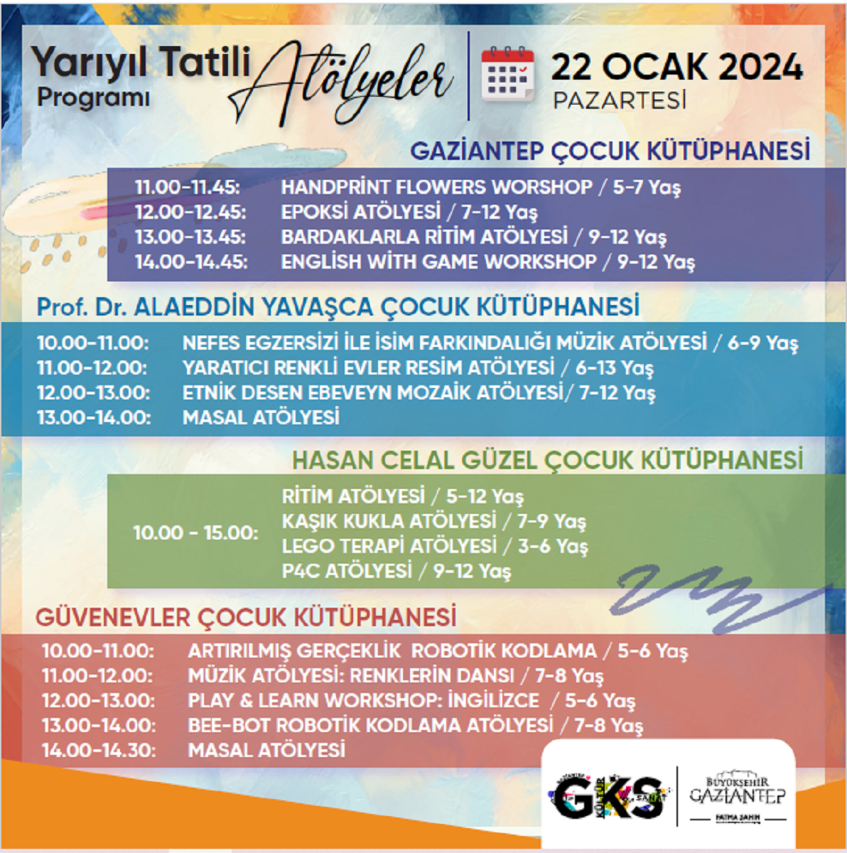 Gaziantep Büyükşehir Belediyesinin etkinlikleri! 