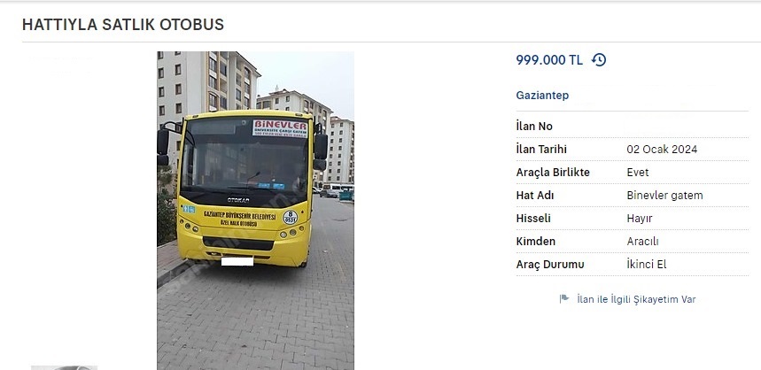 Satılığa Çıkarılan Otobüs İlanları! (3)