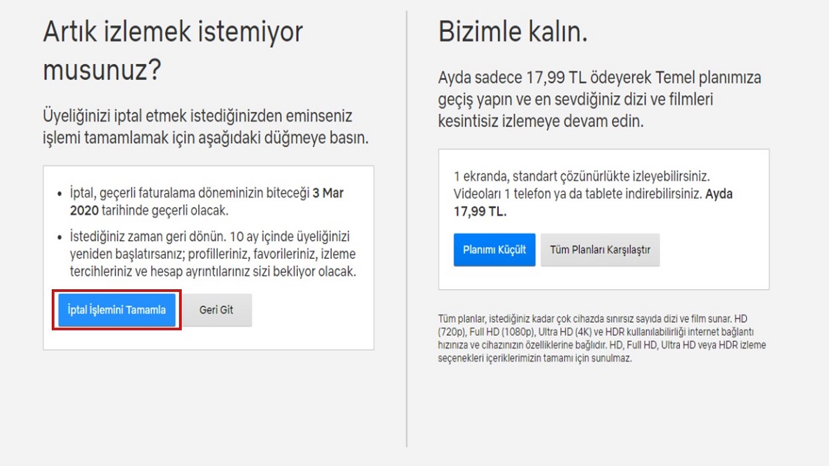 Netflix Üyeliği Nasıl Silinir