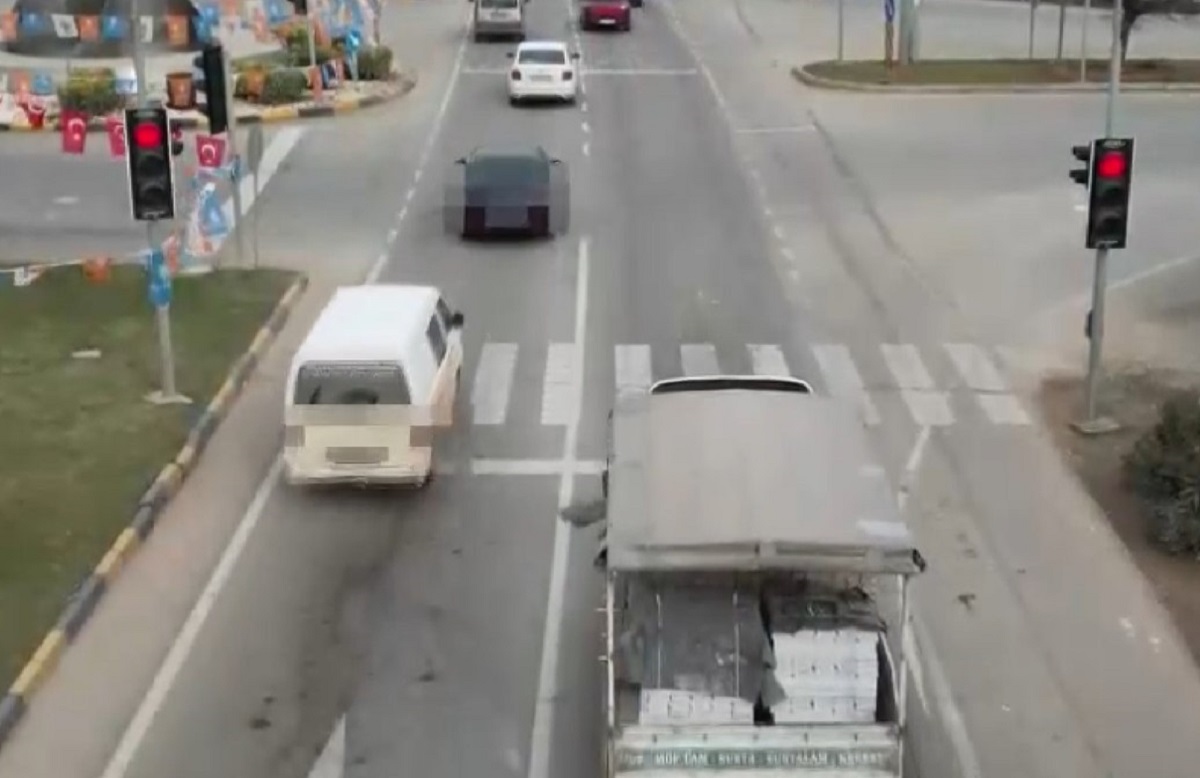 Gaziantep'te Trafik Kontrollerinde Cezalar Havadan Geldi!