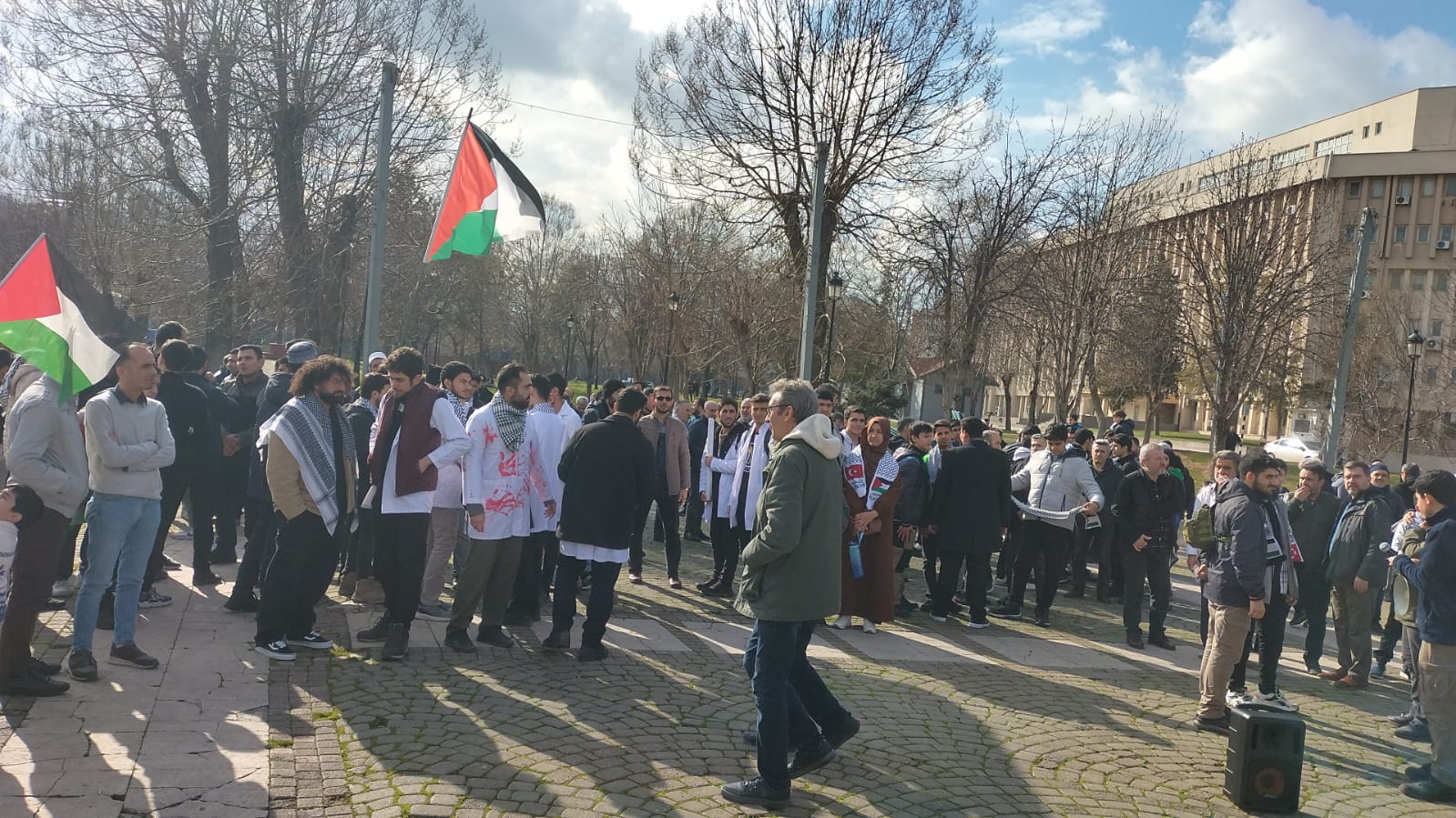 Gaziantepli Hekimler Gazze İçin Yürüyor!