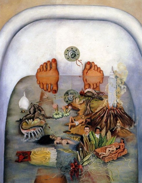 Frida Kahlo, Suyun Bana Verdiği, 1938, Tuval üzerine yağlı boya, 91 x 70.5 cm, Collection of Daniel Filipacchi, Paris, Fransa.