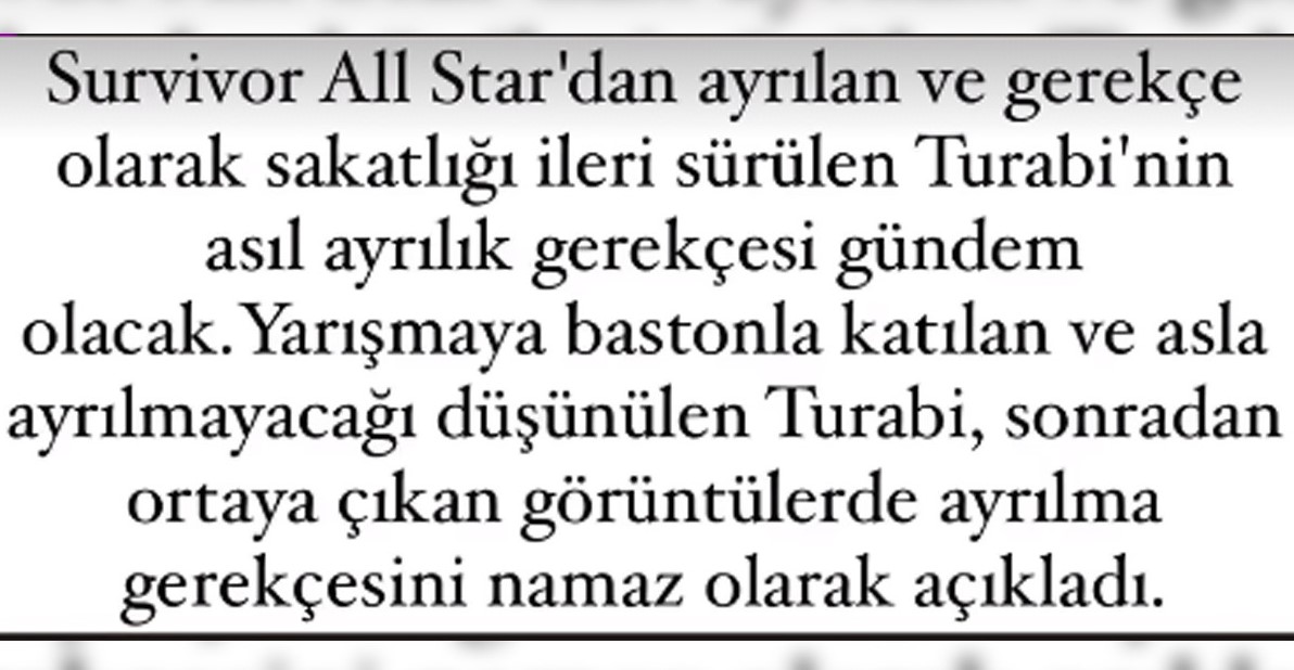 SURVİVOR ALL STAR'IN YENİ İSİMLERİ VE ILICALI'NIN AÇIKLAMALARI
Acun Ilıcalı, Turabi'nin ayrılığının ardından yerine Hilmi Cem ve Avatar Atakan'ın katılacağını duyurdu. Ilıcalı, Avatar Atakan ve Hilmi Cem'in kırmızı takımda yarışacaklarını açıkladı. Bu değişikliklerle birlikte Survivor All Star, yeni bir döneme giriş yaparken, izleyicilerin ve hayranların ilgisi bu gelişmelere odaklanmış durumda.
