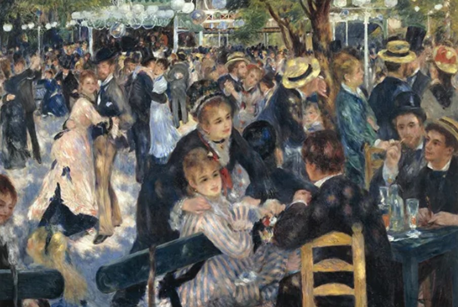 Pierre Auguste Renoir, “Le Moulin de La Gallette’de Dans” (Le Moulin de la Galette’de Dans); 1876