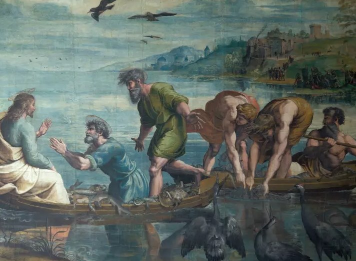 Raffaello Sanzio Da Urbino The Miraculous Draught Of Fishes