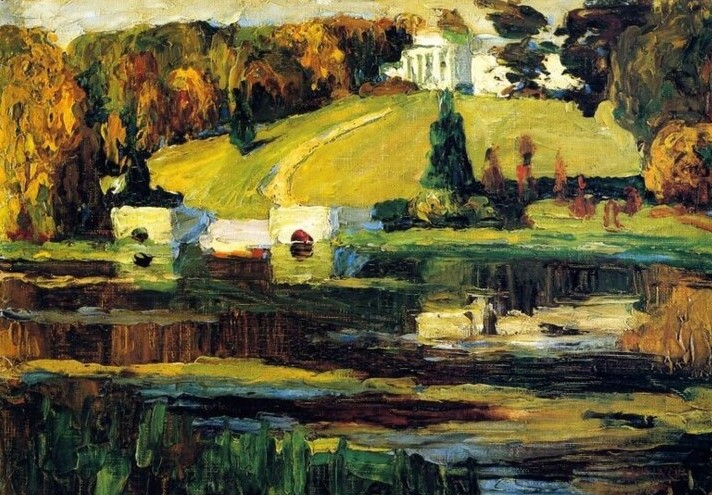 Wassily Kandinsky - Akhtyrka, 1901. Tuval üzerine yağlı boya. Lenbachhaus, München, Almanya