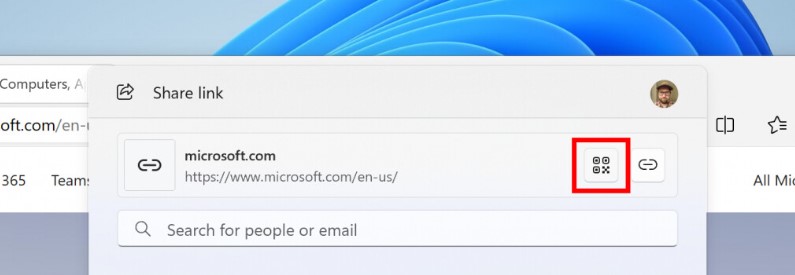 YERLEŞİK QR KOD OLUŞTURUCU
Gelecekteki Windows güncellemelerinden biri, bağlantıları paylaşırken QR kodları oluşturmanıza olanak tanıyacak. Bu özellik, web sitelerini bilgisayardan telefona aktarmayı kolaylaştıracak.

ENERJİ TASARRUFU
Windows 11'in yeni enerji tasarrufu özelliği, geleneksel olarak şarj edilebilir pil kullanmayan masaüstü bilgisayarlara daha fazla performans ve pil ömrü sunacak.