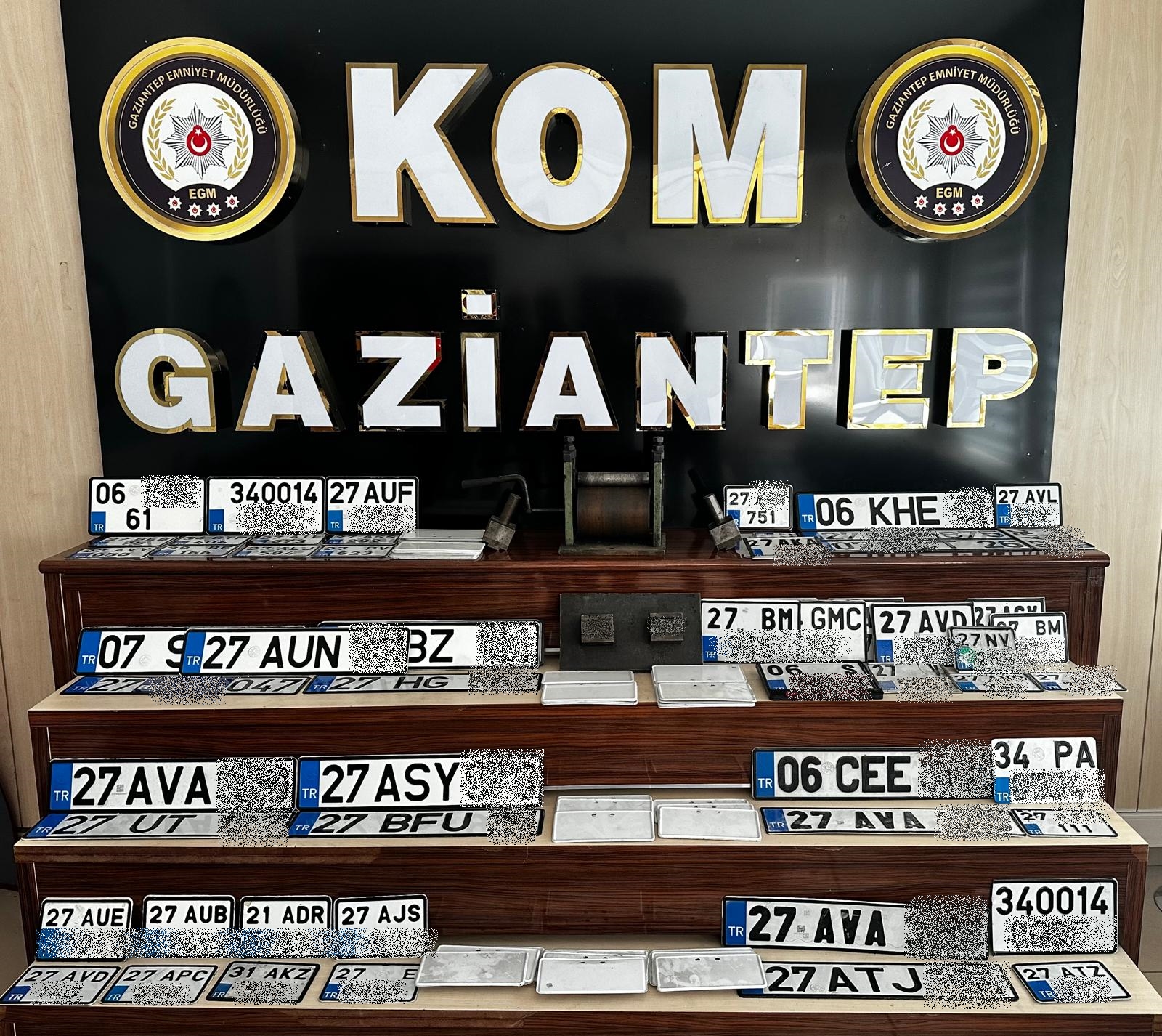 Gaziantep’te Sahte Plaka Operasyonu!