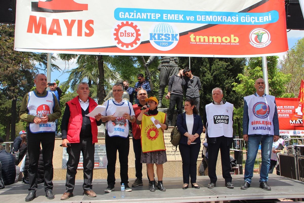 Gaziantep’te 1 Mayıs Emek Ve Dayanışma Günü Kutlanıyor (2)