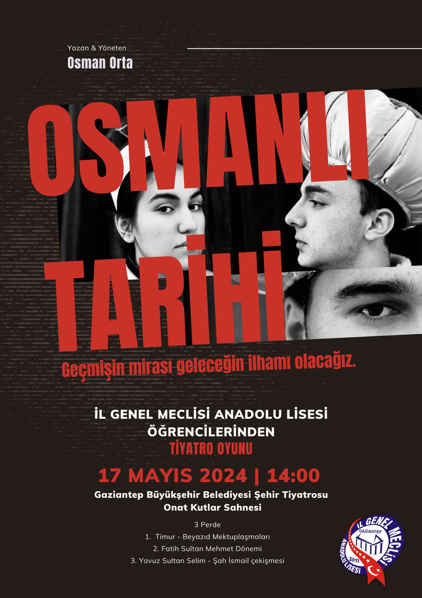 Gaziantep’te Lise Öğrencileri Osmanlı Tarihini Sahneye Taşıyor (2)