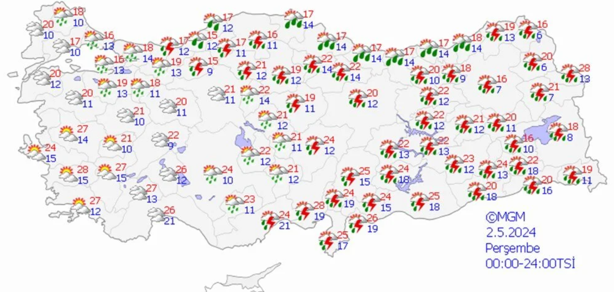 Meteorolojiden 34 Il Için Uyarı Gaziantep’te Bugün Hava Nasıl Olacak (1)