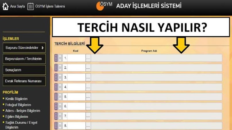 2024 Yks Tercih Nasil Yapilir