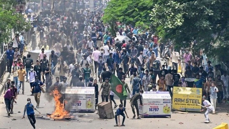 Bangladeş'te Hayat Durdu! Protestoda Ölü Sayısı Artıyor (7)