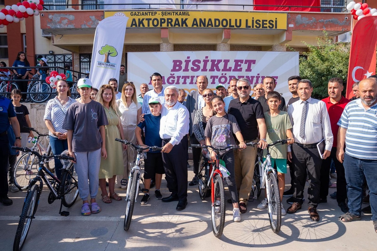 Şehitkamil'de Bisikletler Bedava Dağıtıldı (3)