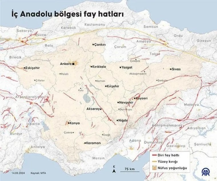 Türkiye'nin Diri Fay Haritası Güncellendi Gaziantep Hangi Risk Bölgesinde Yer Aldı (2)