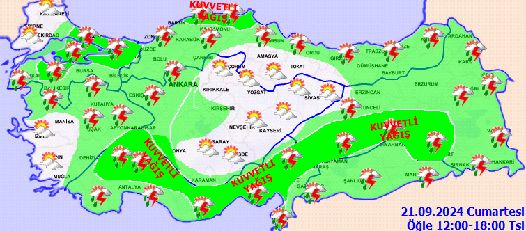 Meteoroloji Gaziantep’e Uyarı Gök Gürültülü Sağanak Yağışlar Geliyor (2)