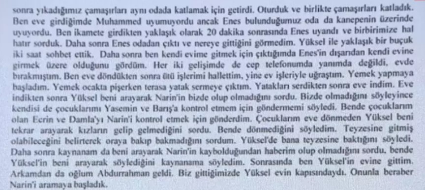 Narin Guran Cinayeti Cinayet Sonrasi Sorusturma Ve Yengenin Ifadesi 3