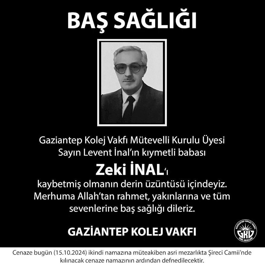 Haci Zeki Inal Hayatini Kaybetti