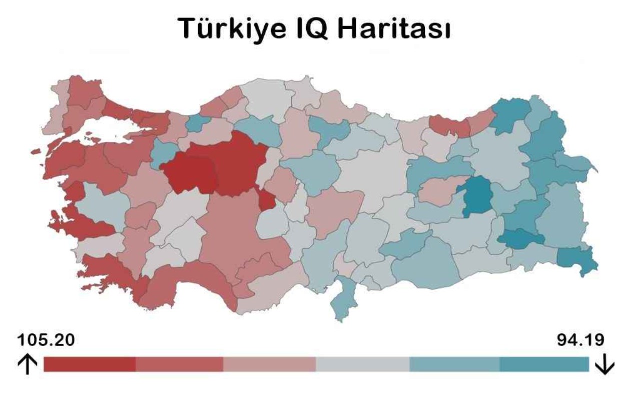 Turkiyenin Iq Haritasi En Zeki Sehirler Listesi Gaziantep Kacinci Sirada-1