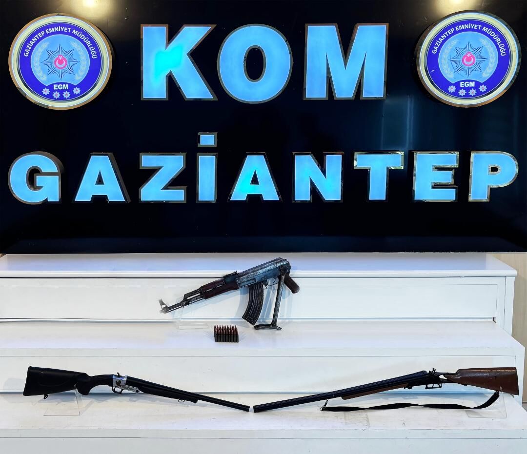 Gaziantep’te 1 gün arayla ikinci kalaşnikof operasyonu!