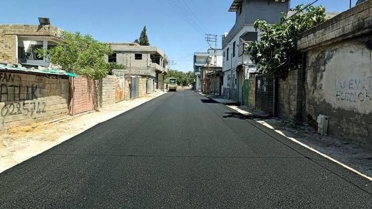 Gaziantep Araban'da asfalt çalışması gerçekleştirildi