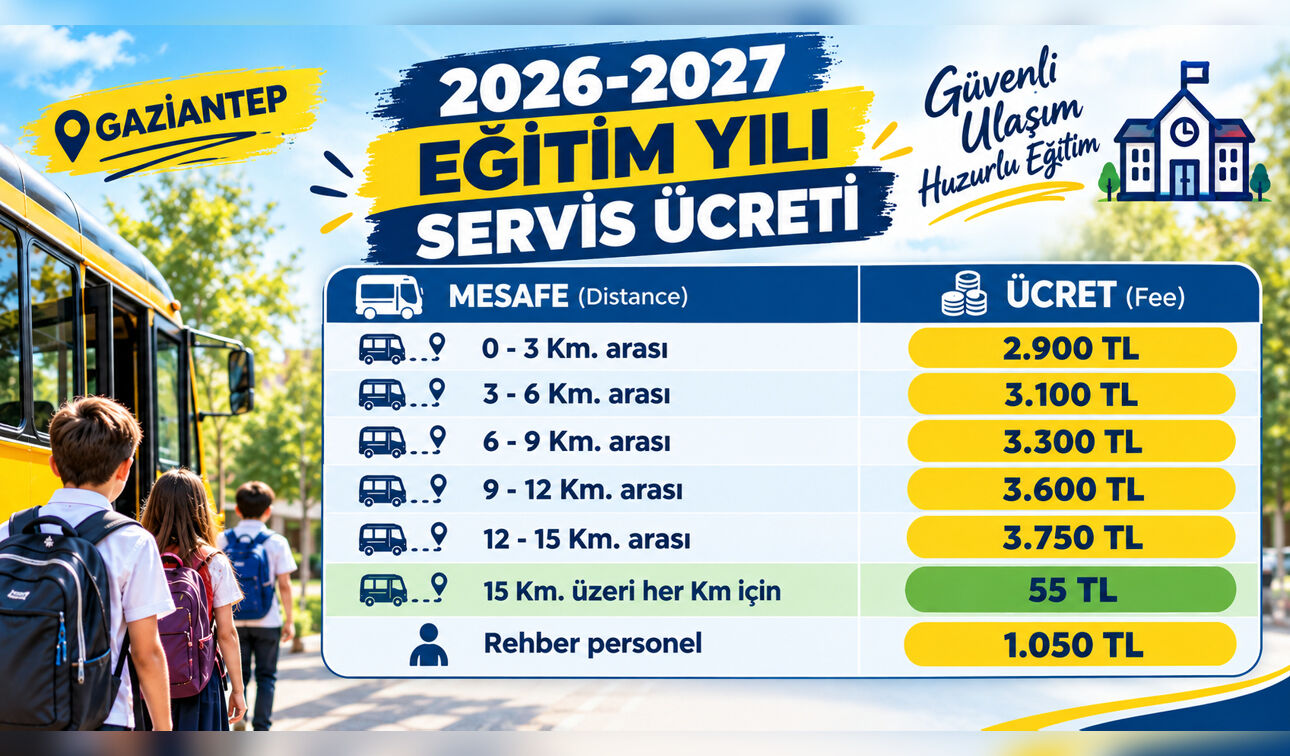 Gaziantep’te Servis Ücretleri Açıklandı! Esnaf Tepkili… İşte Servis Ücretleri 1