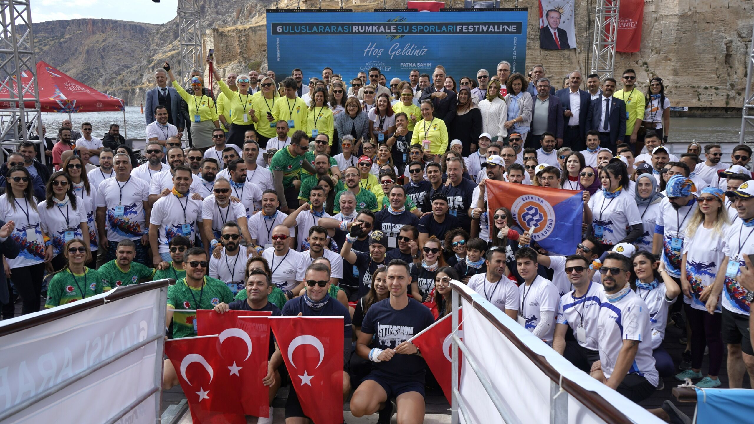 Gaziantep’te Rumkale Su Sporları Festivali tüm hızıyla sürüyor