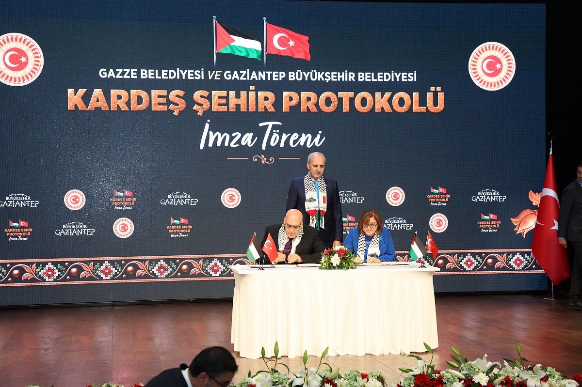 Gazi̇antep İle Gazze Arasinda Kardeş Şehi̇r Protokolü İmzalandi (6)