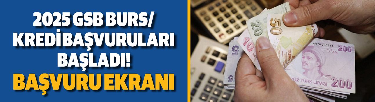 KYK BURS BAŞVURU EKRANI | 2025 burs/kredi başvuruları başladı!
